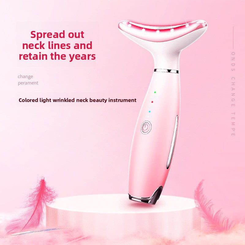 LED Neck Tightening Massager Anti Aging Skin Care Device Tool