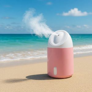Portable nano facial steamer with hot compress hydrating skin mist device