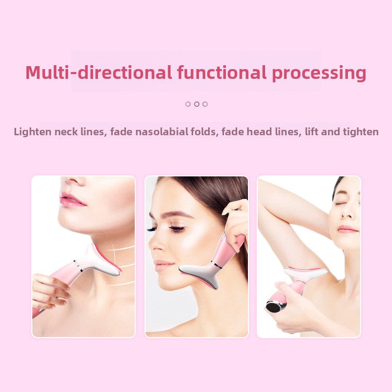 LED Neck Tightening Massager Anti Aging Skin Care Device Tool