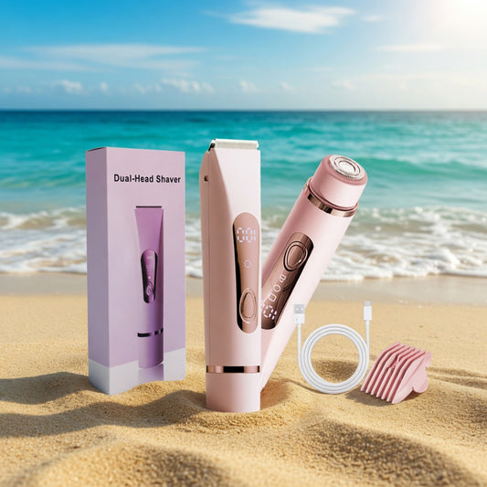 Rechargeable Dual-Head Hair Removal  Trimmer for Women — Wet & Dry  Electric Shaver | USB Cordless