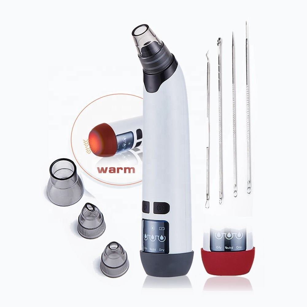 Ultrasonic Blackhead Remover &  Pore Vacuum Cleanser for Women —  3-Level Suction | USB Rechargeable