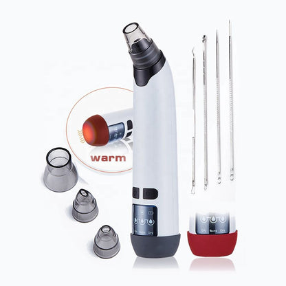 Ultrasonic Blackhead Remover &  Pore Vacuum Cleanser for Women —  3-Level Suction | USB Rechargeable