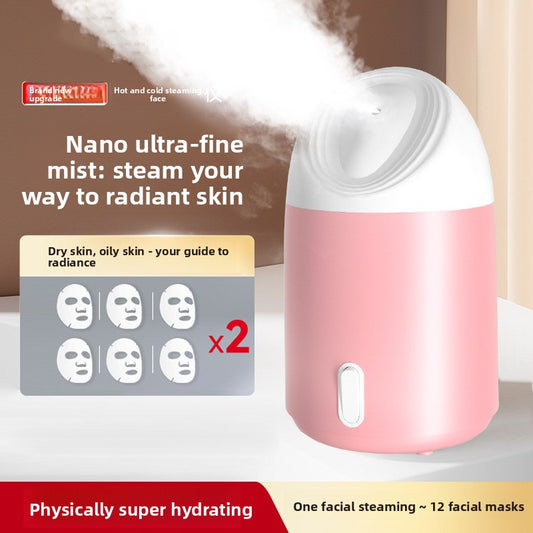 Portable Nano Facial Steamer with Hot Compress Skin Hydrator