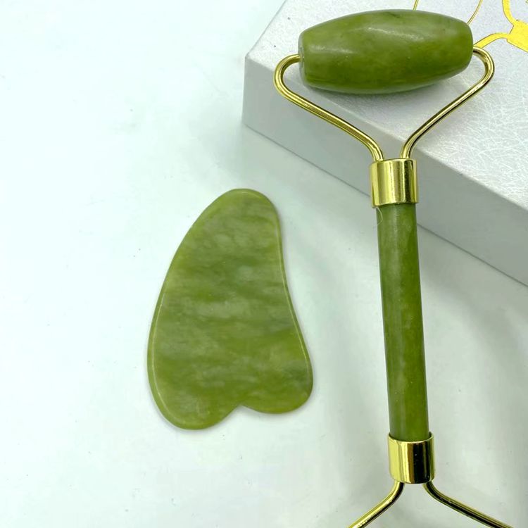 Jade Roller and Gua Sha Set Facial Massage Skin Care Kit